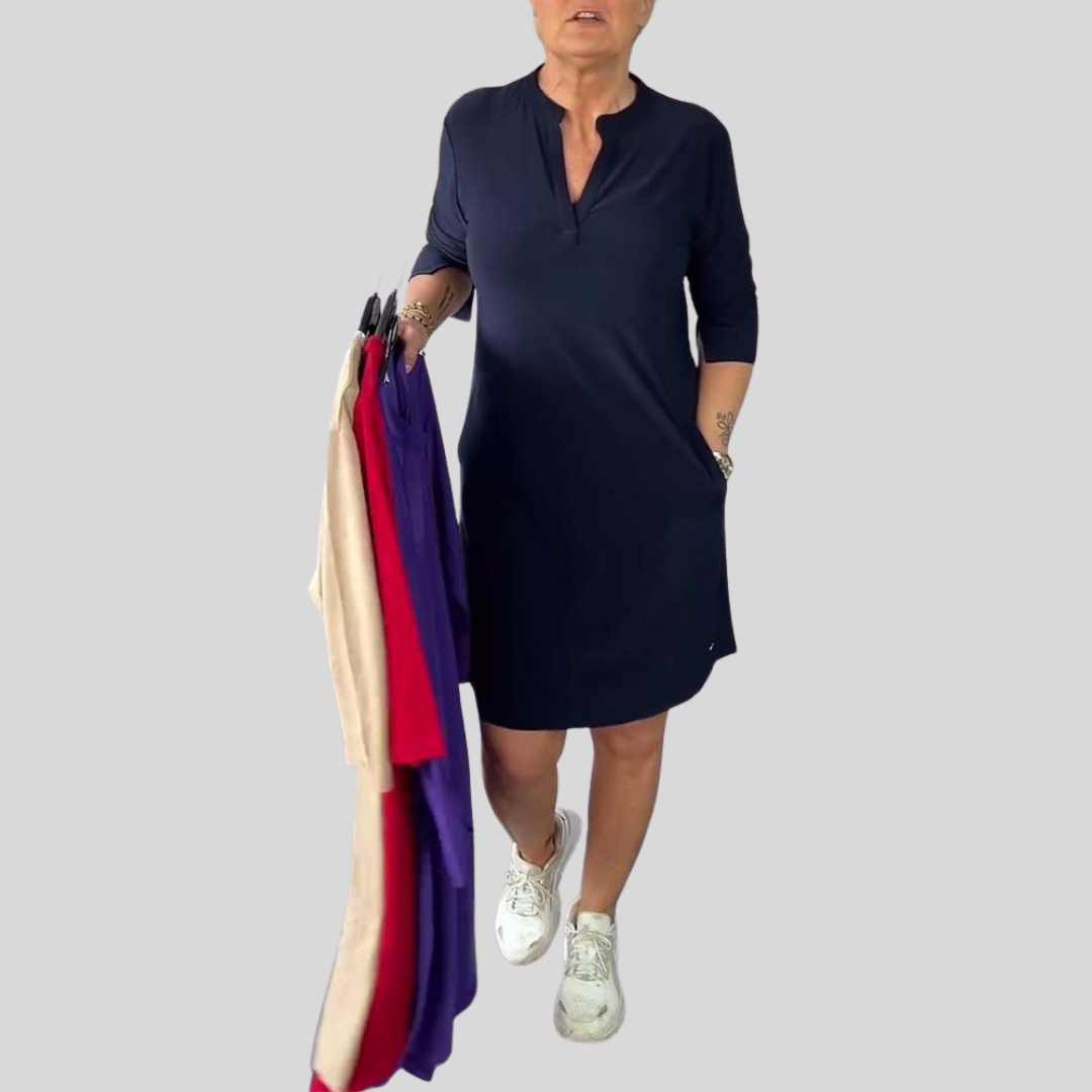 Simona | Elegantne obleke z V-izrezom
