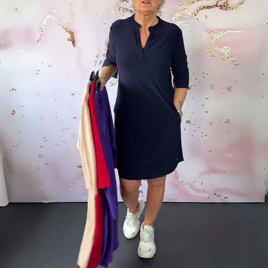 Simona | Elegantne obleke z V-izrezom