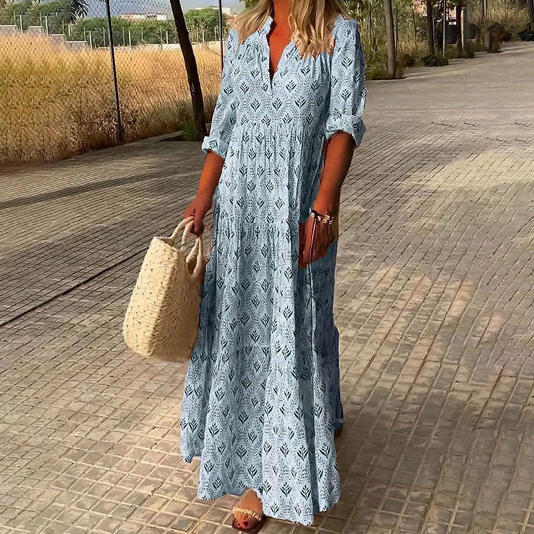 Gema | Boho maxi obleka s brezčasnim šarmom