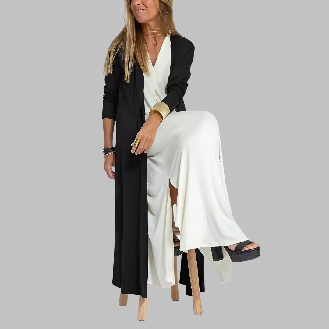Jana | Elegantne maxi obleke + ustrezen pulover PONUJAMO KOT DARILO