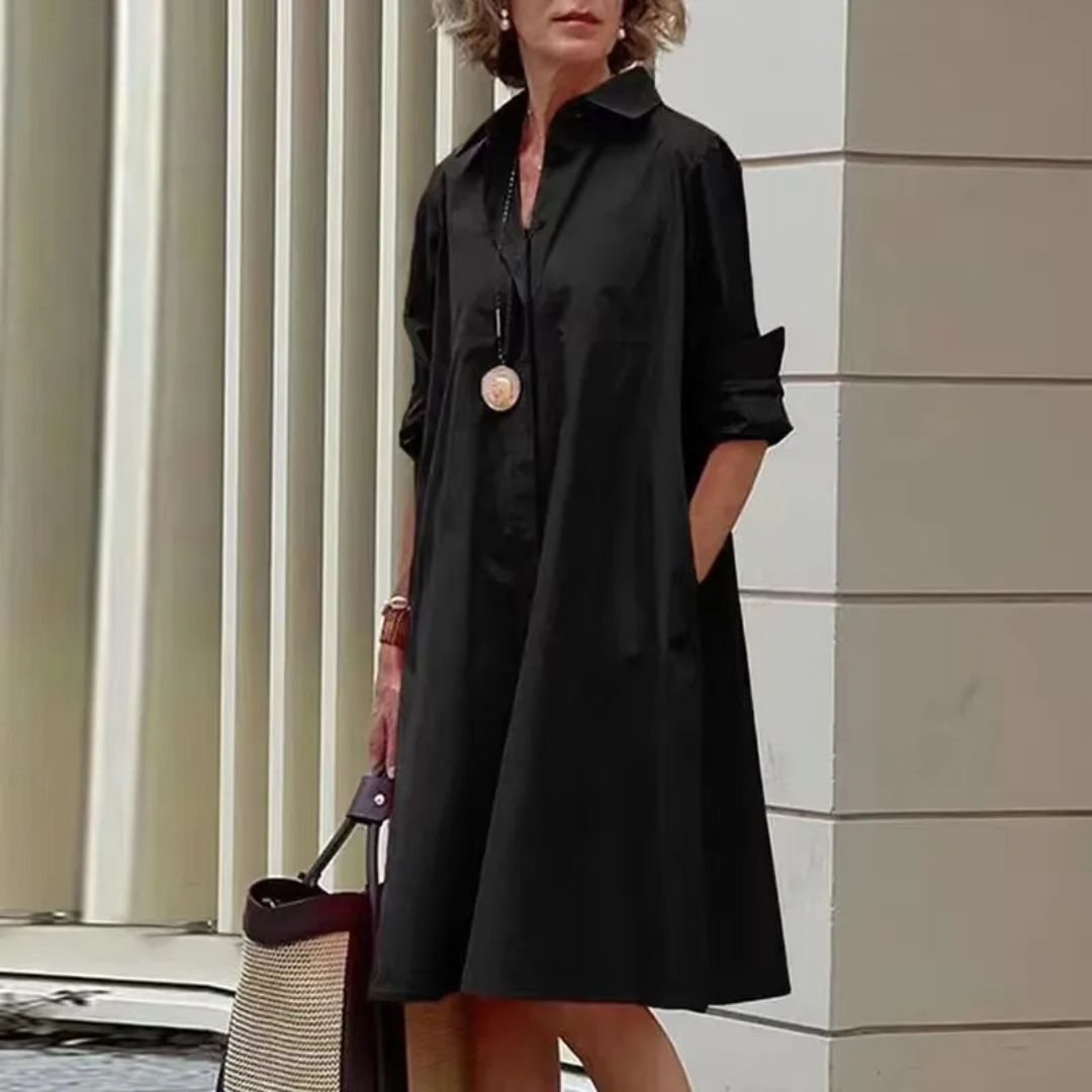 Evelína | Elegantna polo obleka iz premium bombaža