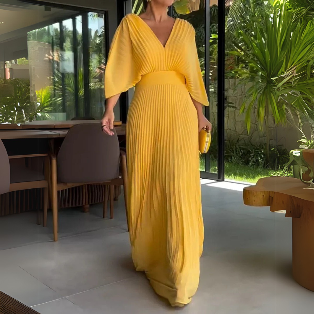 Vera | Plisé obleka z eleganco