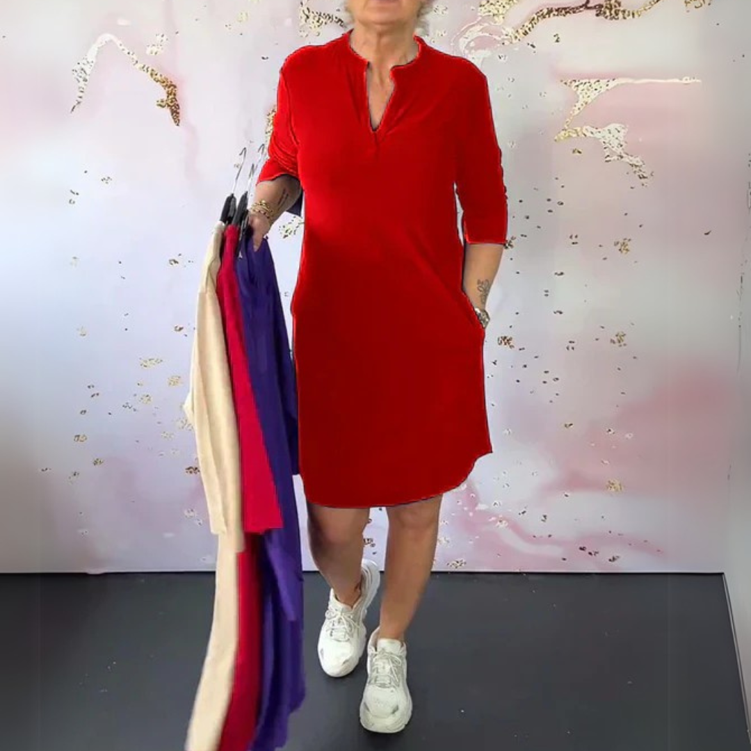 Simona | Elegantne obleke z V-izrezom