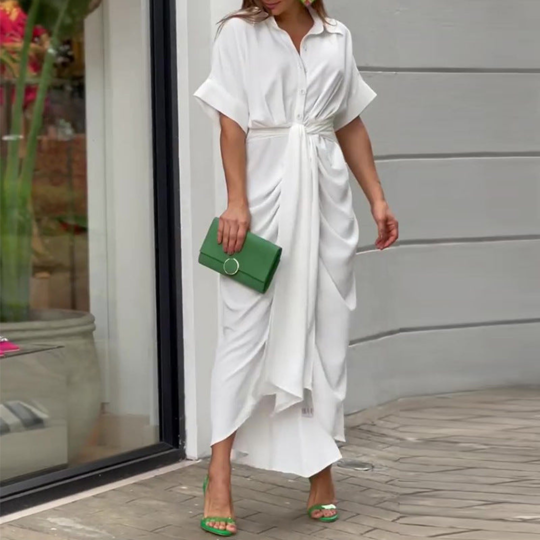 Nina | Elegantne maxi obleke z mašnico