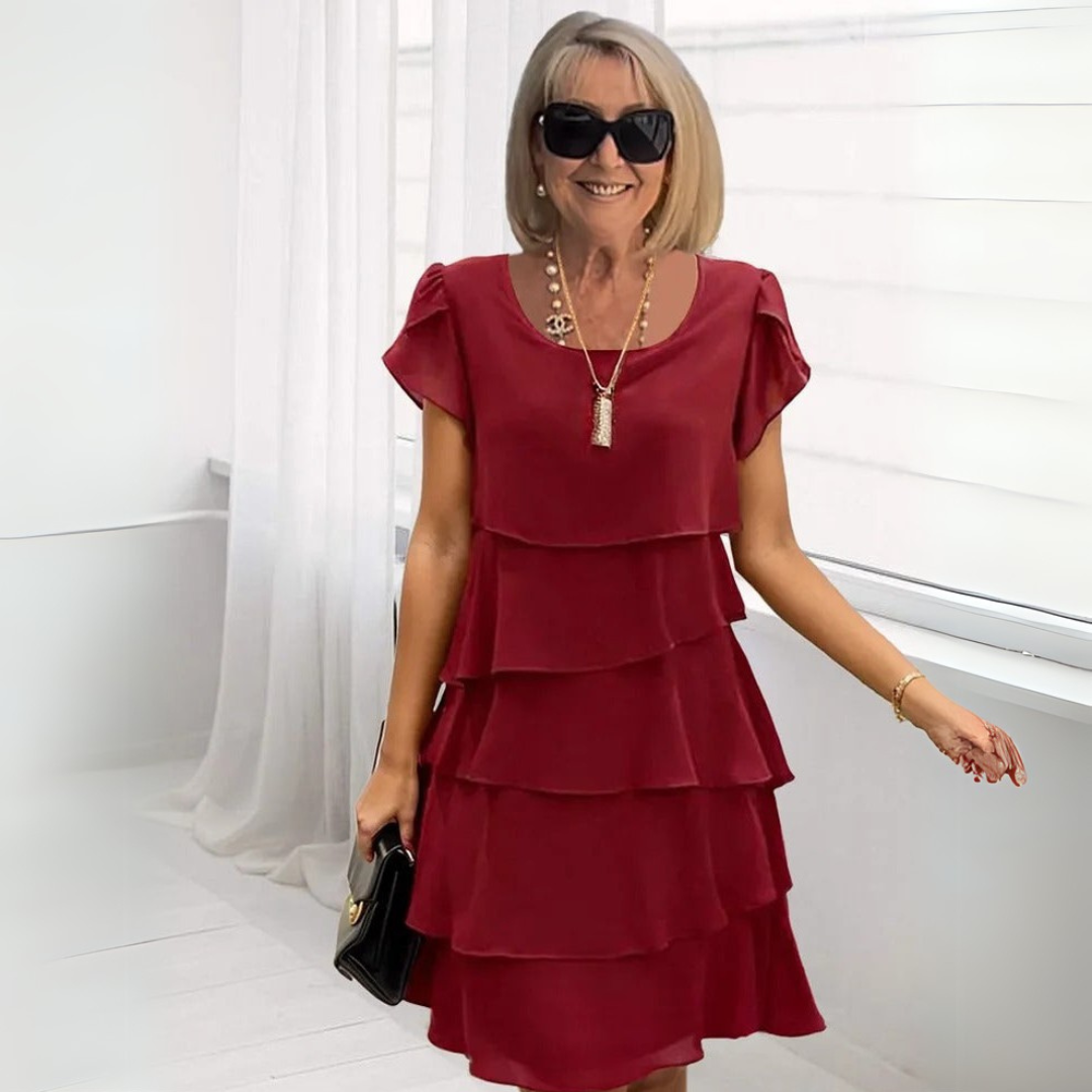 Sofie | Elegantna obleka iz nežne tkanine