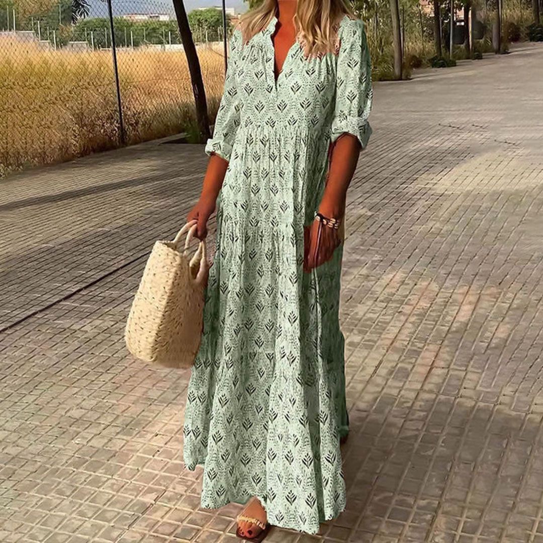 Gema | Boho maxi obleka s brezčasnim šarmom
