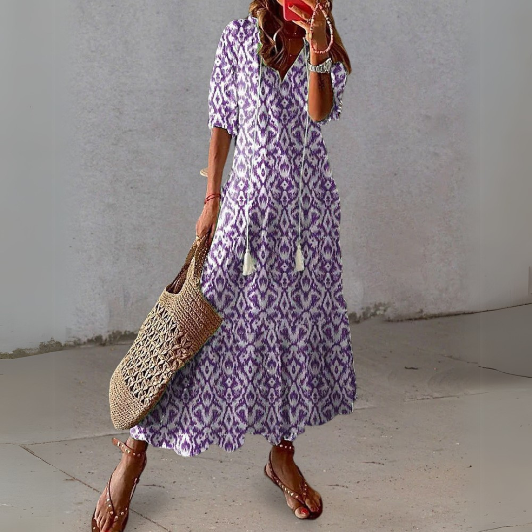 Isabella | Boho Lichotivé Maxi obleka