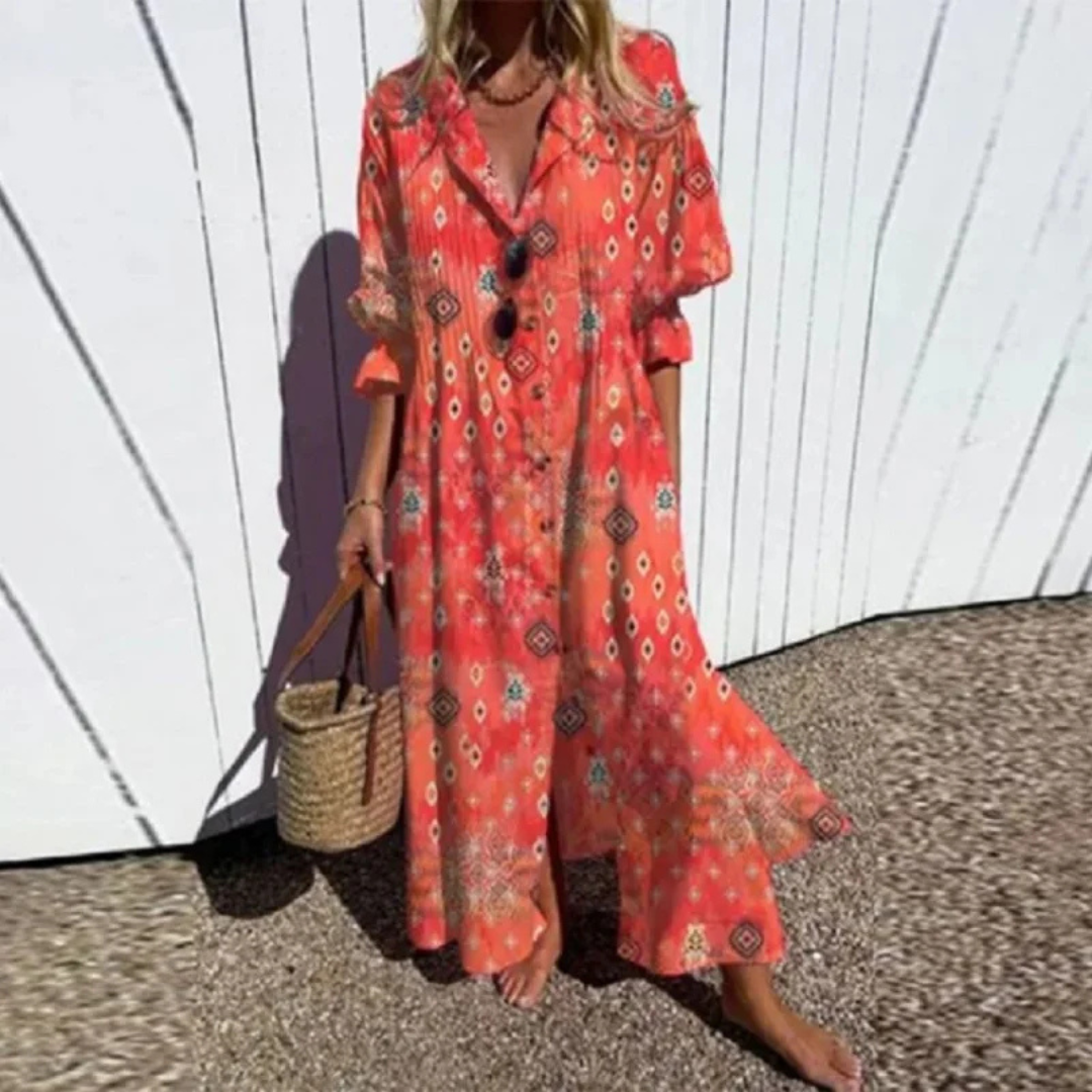 Kateřina | Boho obleka s prostornim krojem