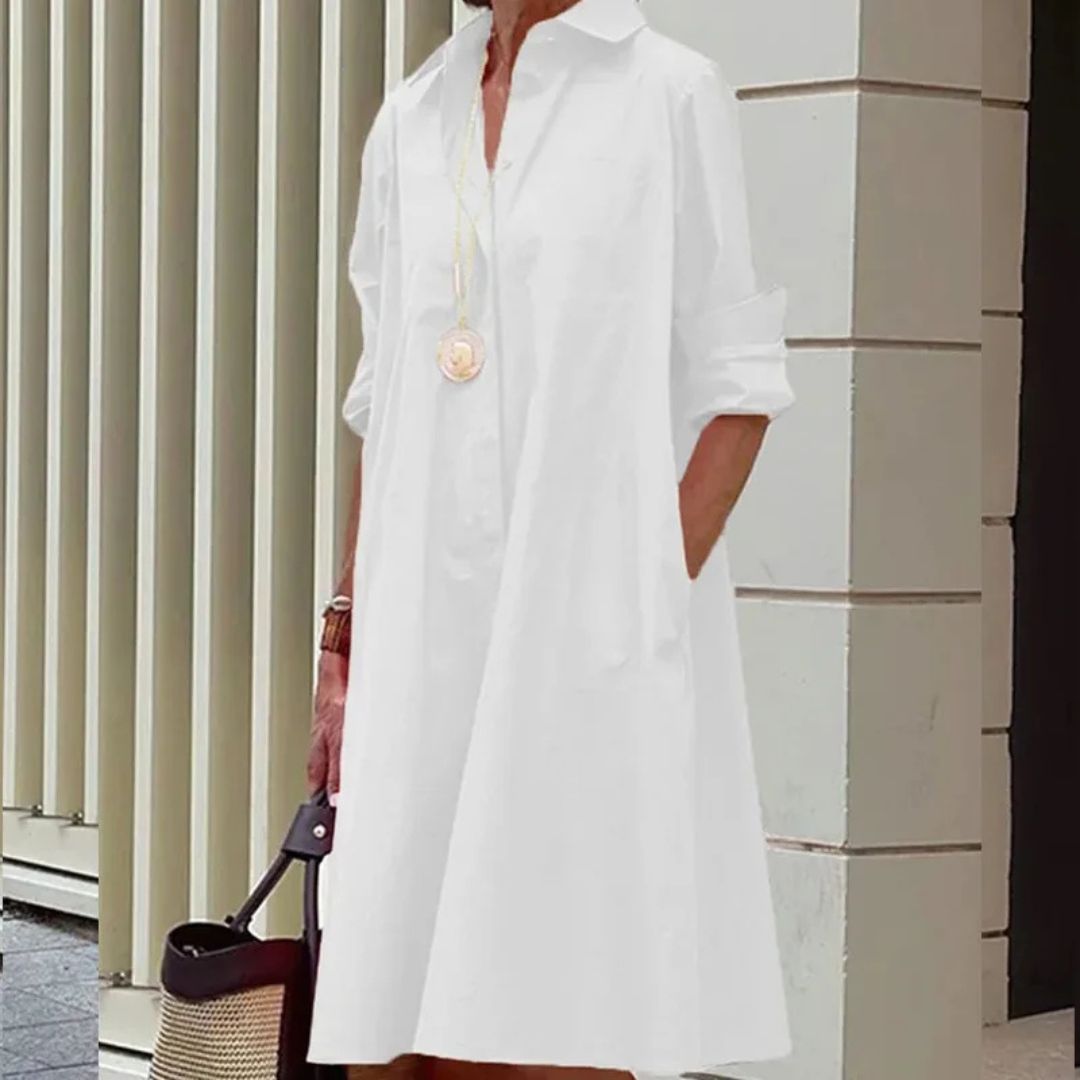 Evelína | Elegantna polo obleka iz premium bombaža