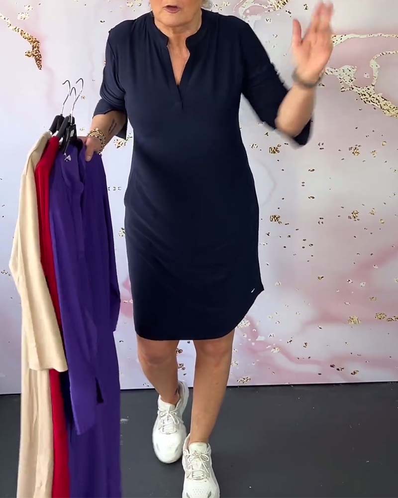 Simona | Elegantne obleke z V-izrezom