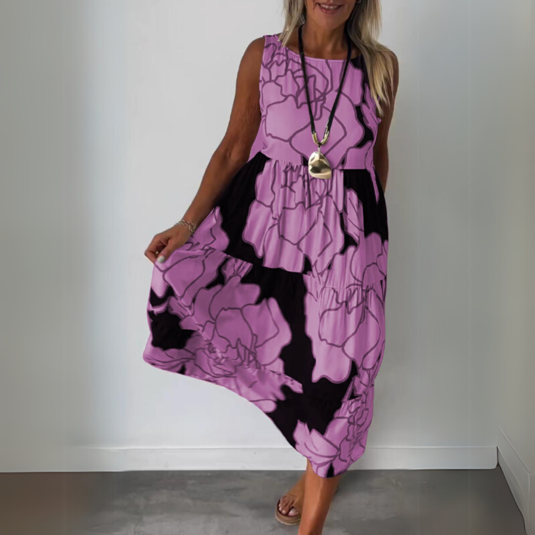 Natalie | Elegantne cvetlične obleke s udobnim krojem