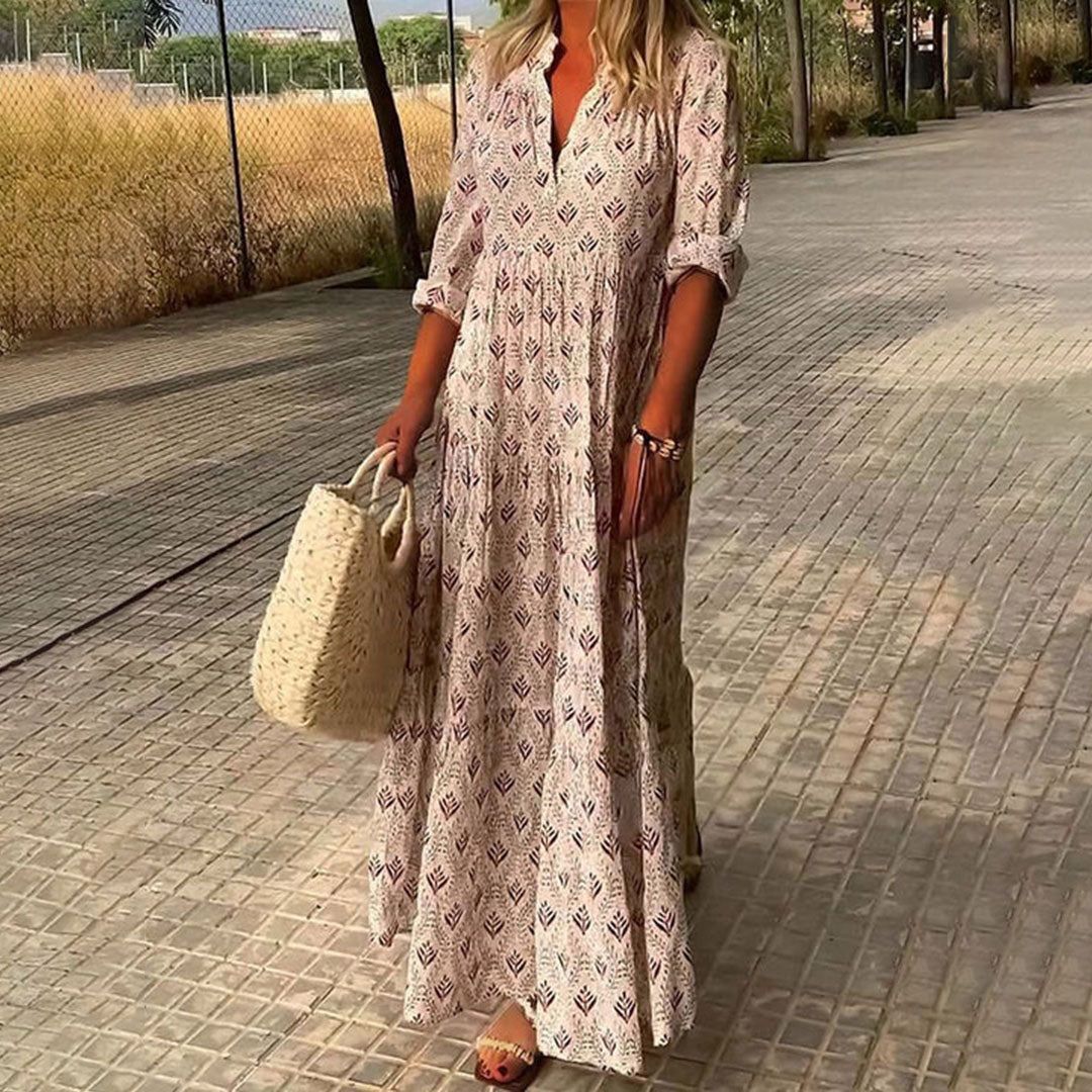 Gema | Boho maxi obleka s brezčasnim šarmom