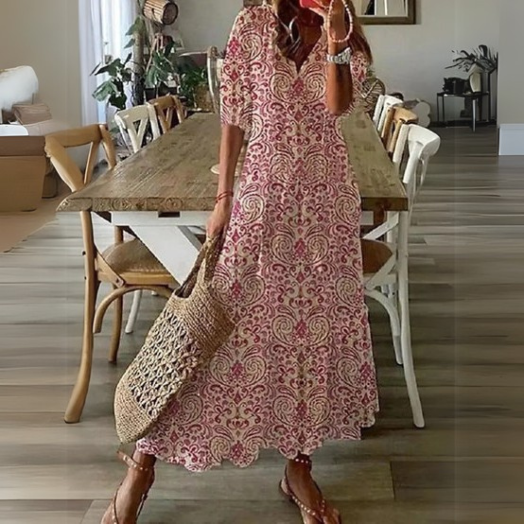 Isabella | Boho Lichotivé Maxi obleka