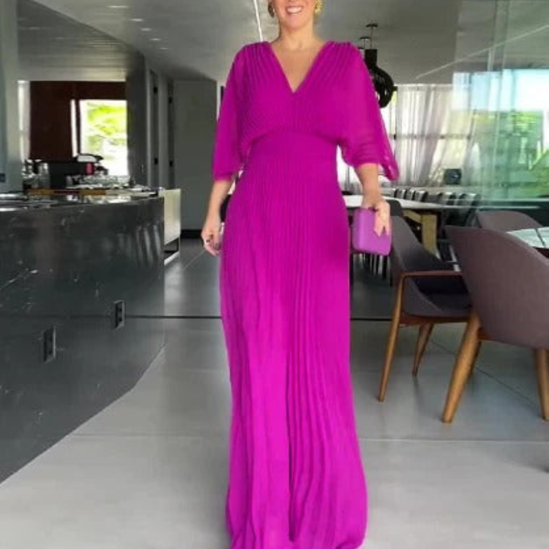 Vera | Plisé obleka z eleganco