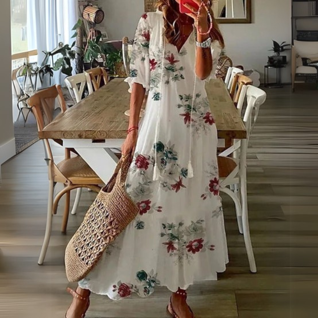 Isabella | Boho Lichotivé Maxi obleka