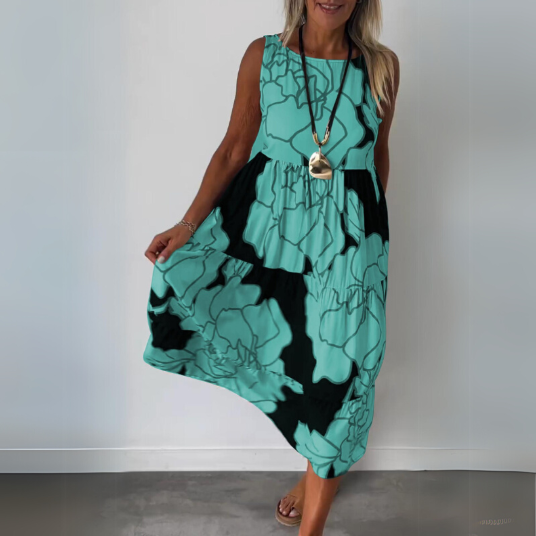 Natalie | Elegantne cvetlične obleke s udobnim krojem