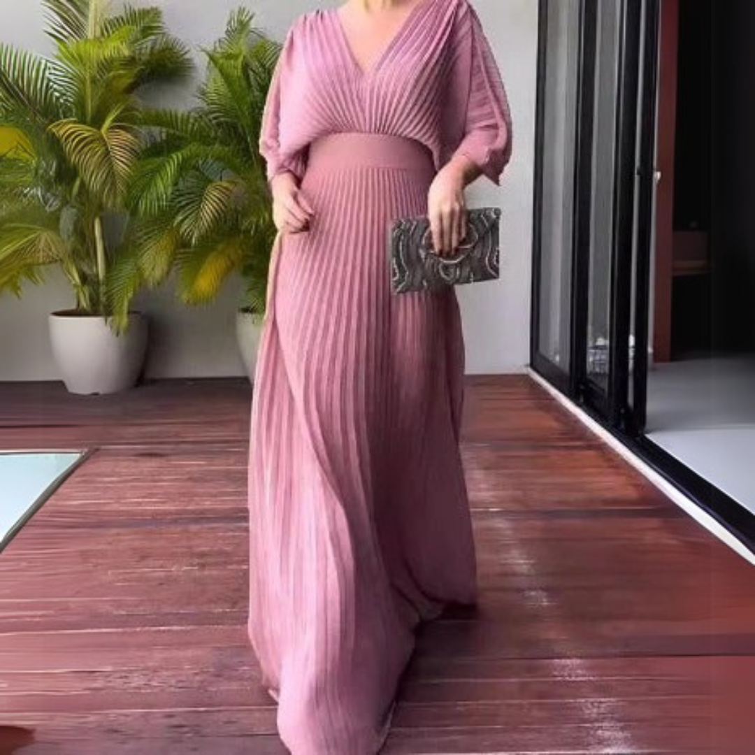 Vera | Plisé obleka z eleganco