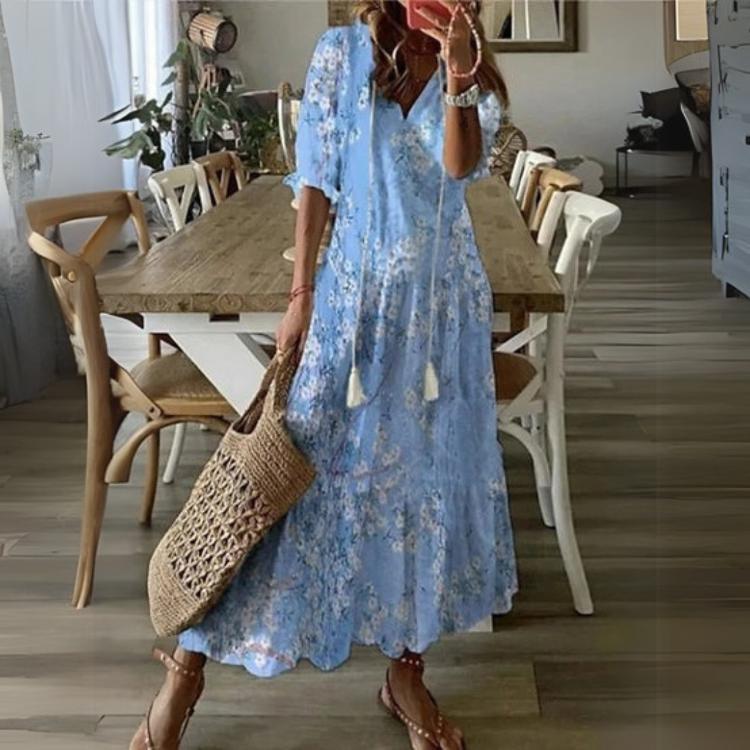 Isabella | Boho Lichotivé Maxi obleka