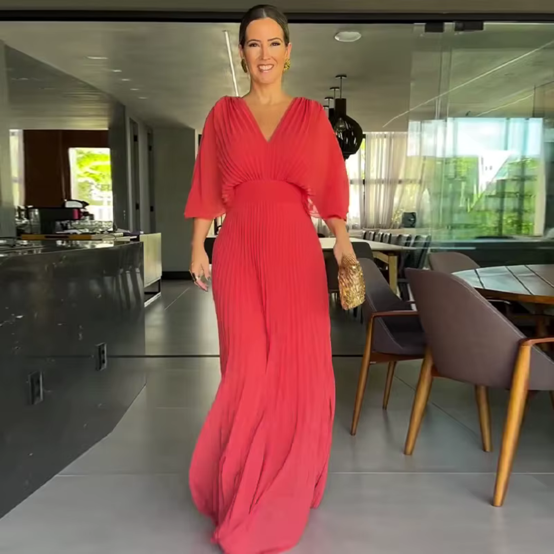 Vera | Plisé obleka z eleganco