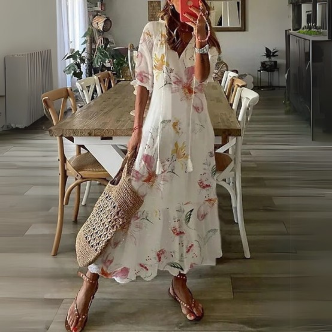 Isabella | Boho Lichotivé Maxi obleka