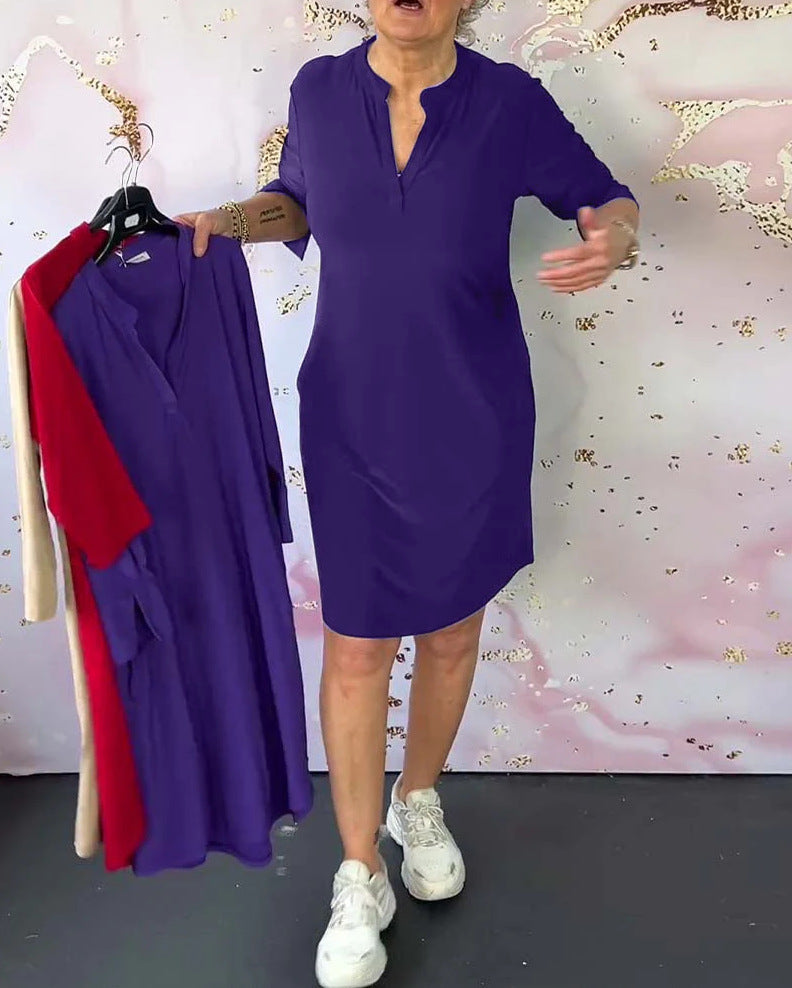 Simona | Elegantne obleke z V-izrezom